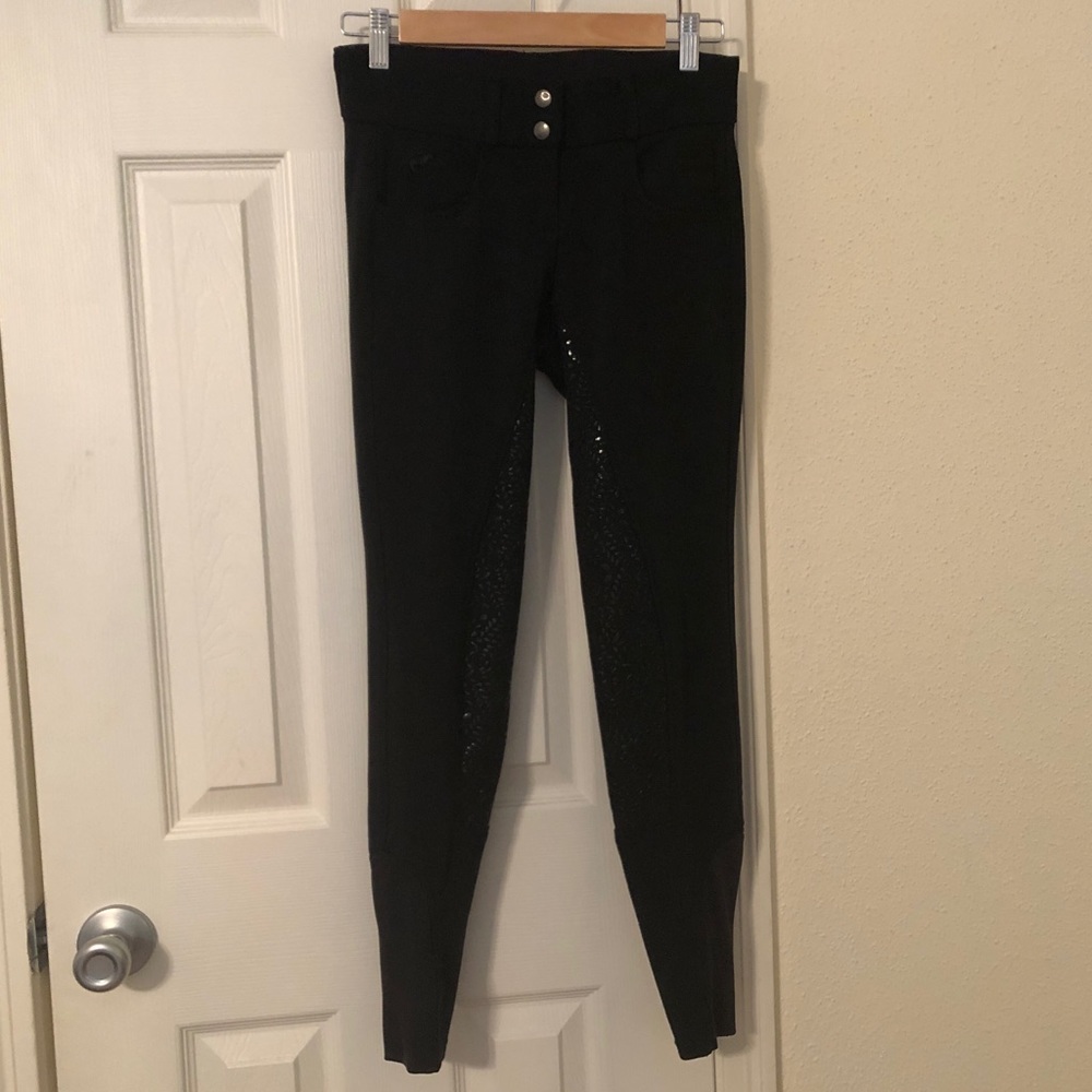 Piper Knit 26R Black Full Seat Breeches